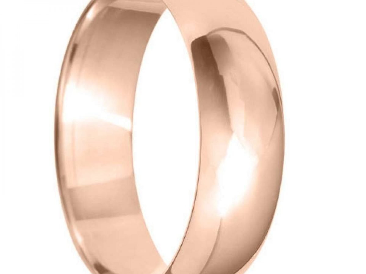 18ct Rose Gold 12mm Flat Shape (Comfort Fit) Extra Heavy Weight Weddin –